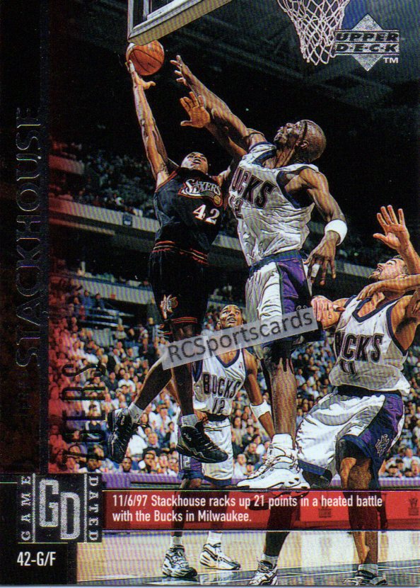 1997-98 Jerry Stackhouse, 76ers Itm#N4377