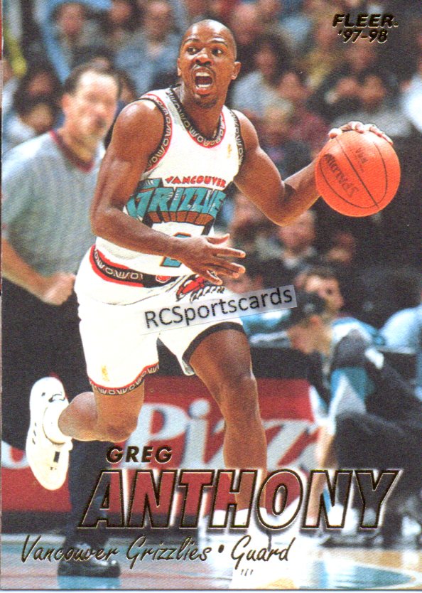 1997-98 Anthony Peeler, Grizzlies Itm#N4446