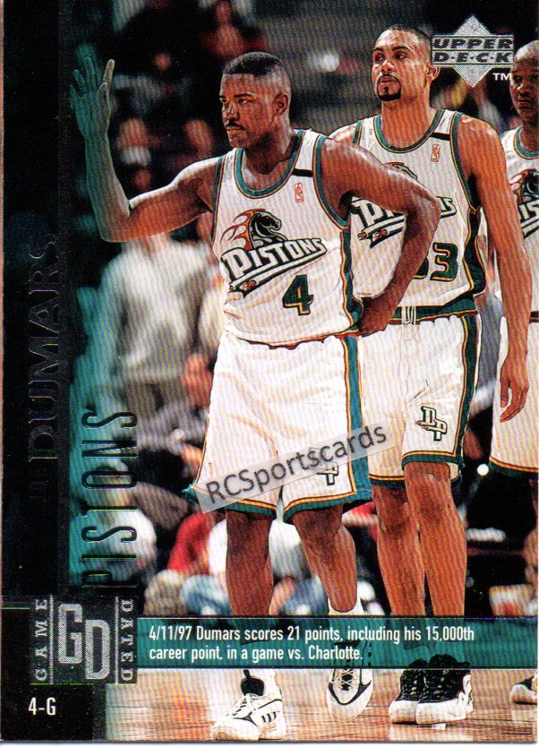 1997-98 Joe Dumars, Pistons Itm#N4655