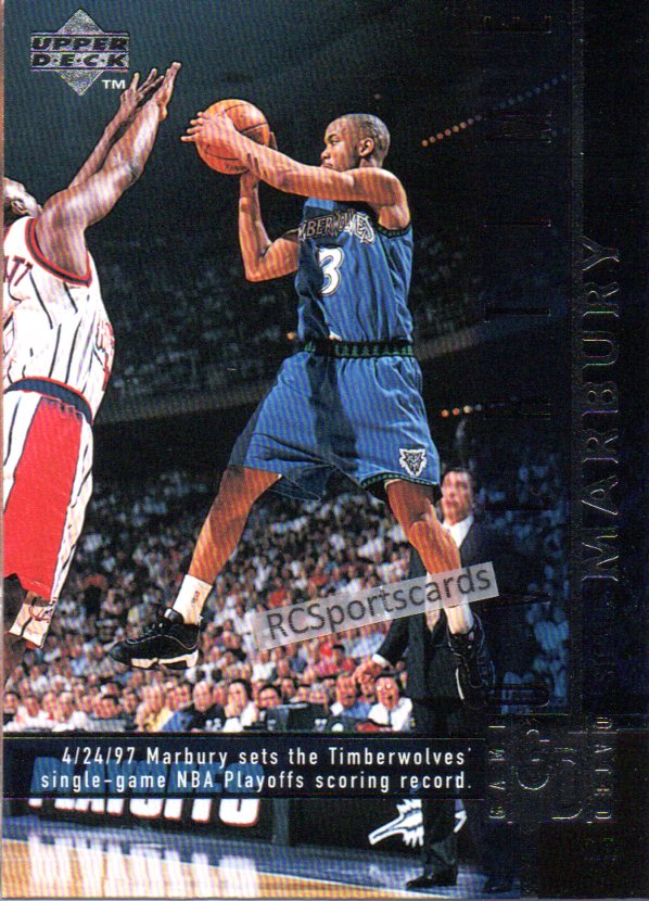 Stephon Marbury 1997 Ultra #1QP Basketball Card
