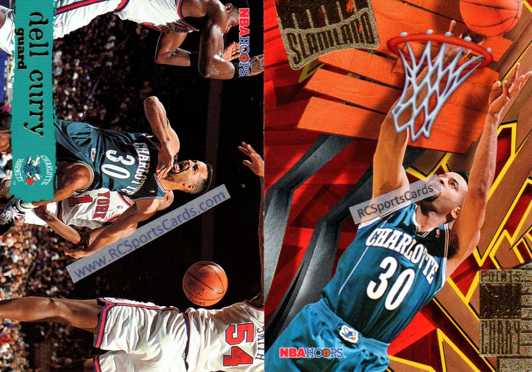 Dell Curry SP 95-96 #14 Charlotte Hornets Utah Jazz Milwaukee Bucks Toronto