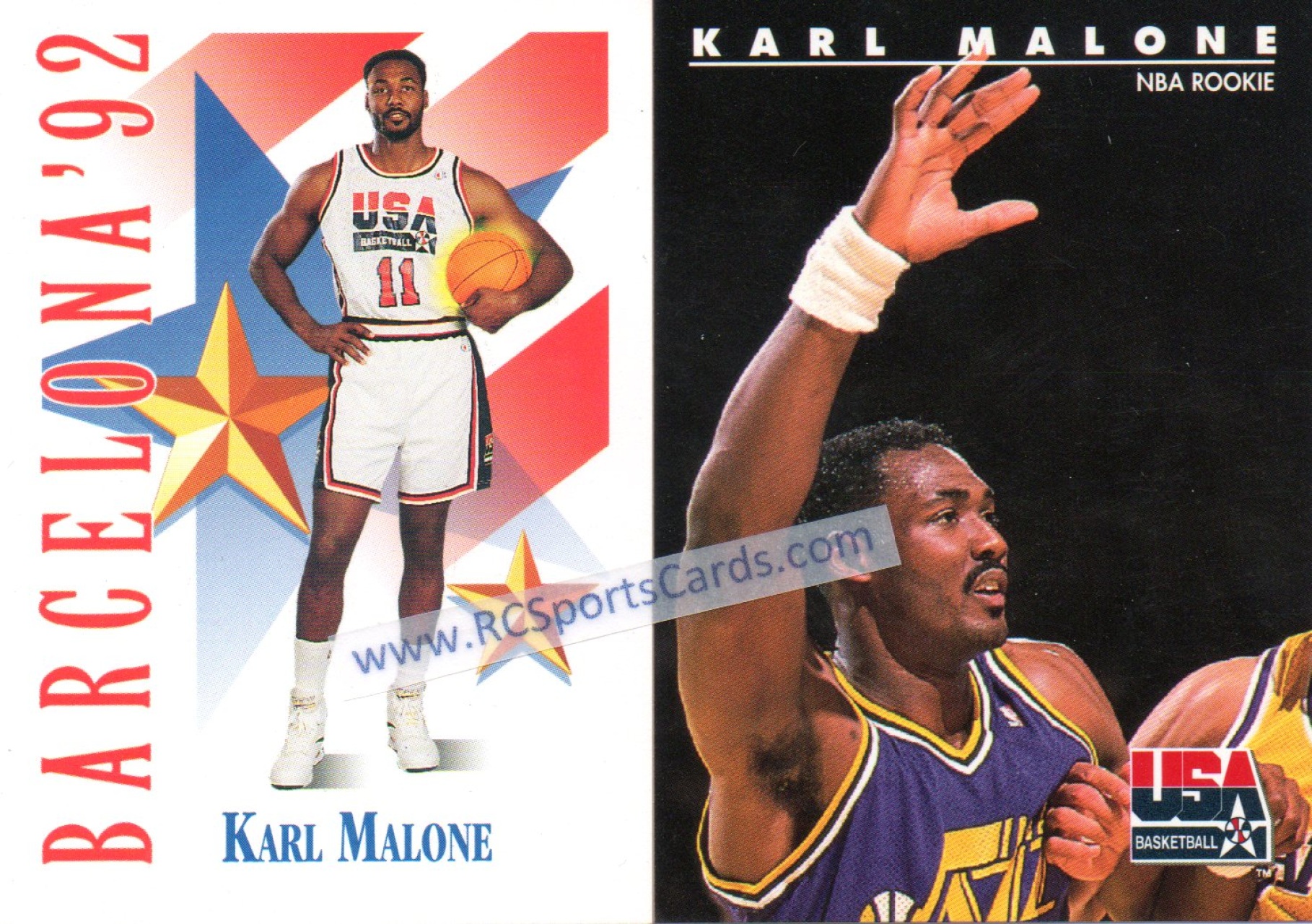 1991 Upper Deck Basketball Card #355 Karl Malone Utah Jazz #F45705