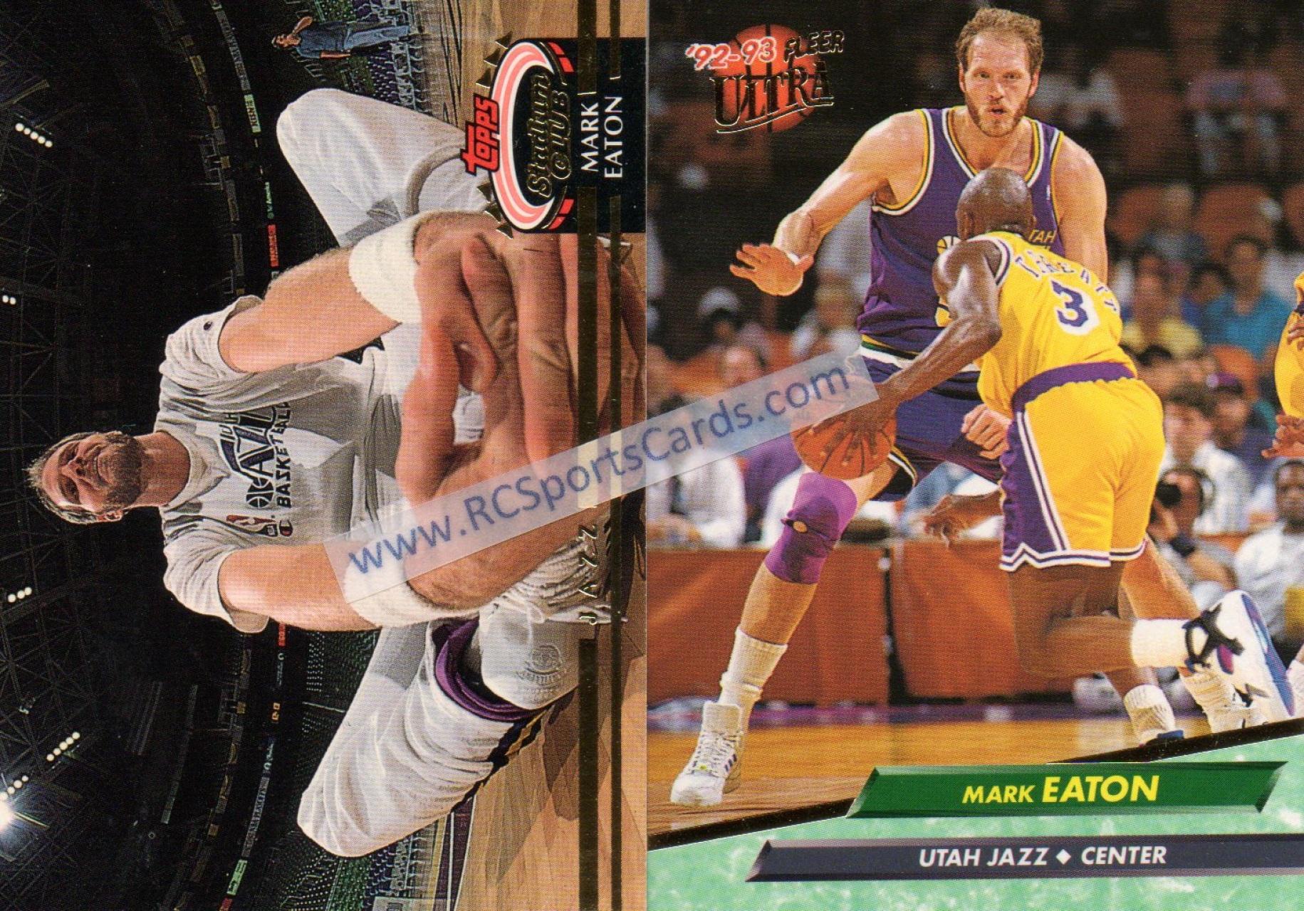  1992-93 Ultra Basketball #180 Mark Eaton Utah Jazz