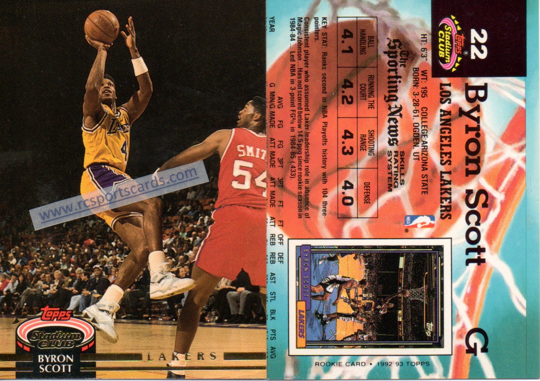  93-94 Topps Los Angeles Lakers Team Set with James