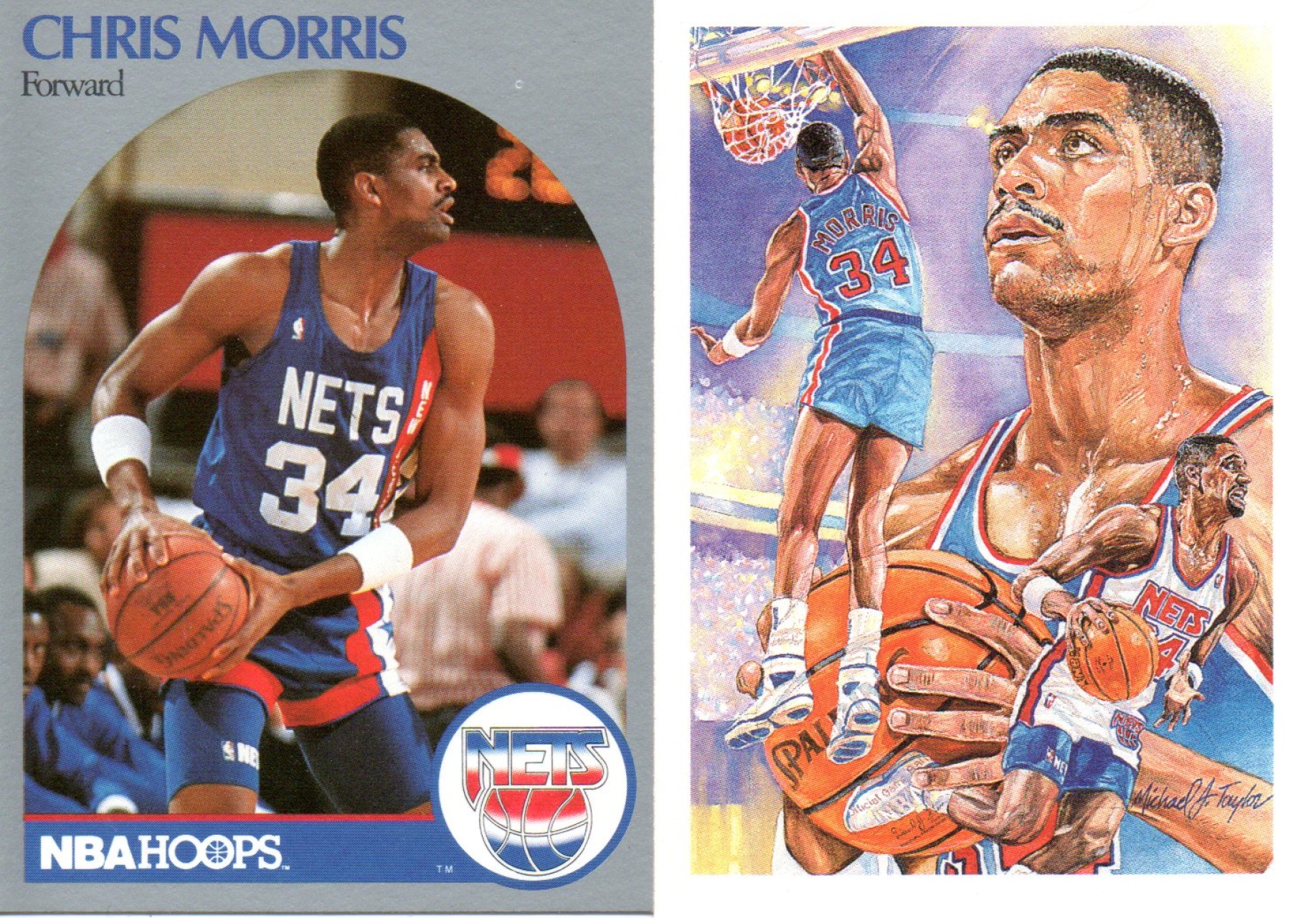 1990-91 Chris Morris Game Worn New Jersey Nets Jersey.