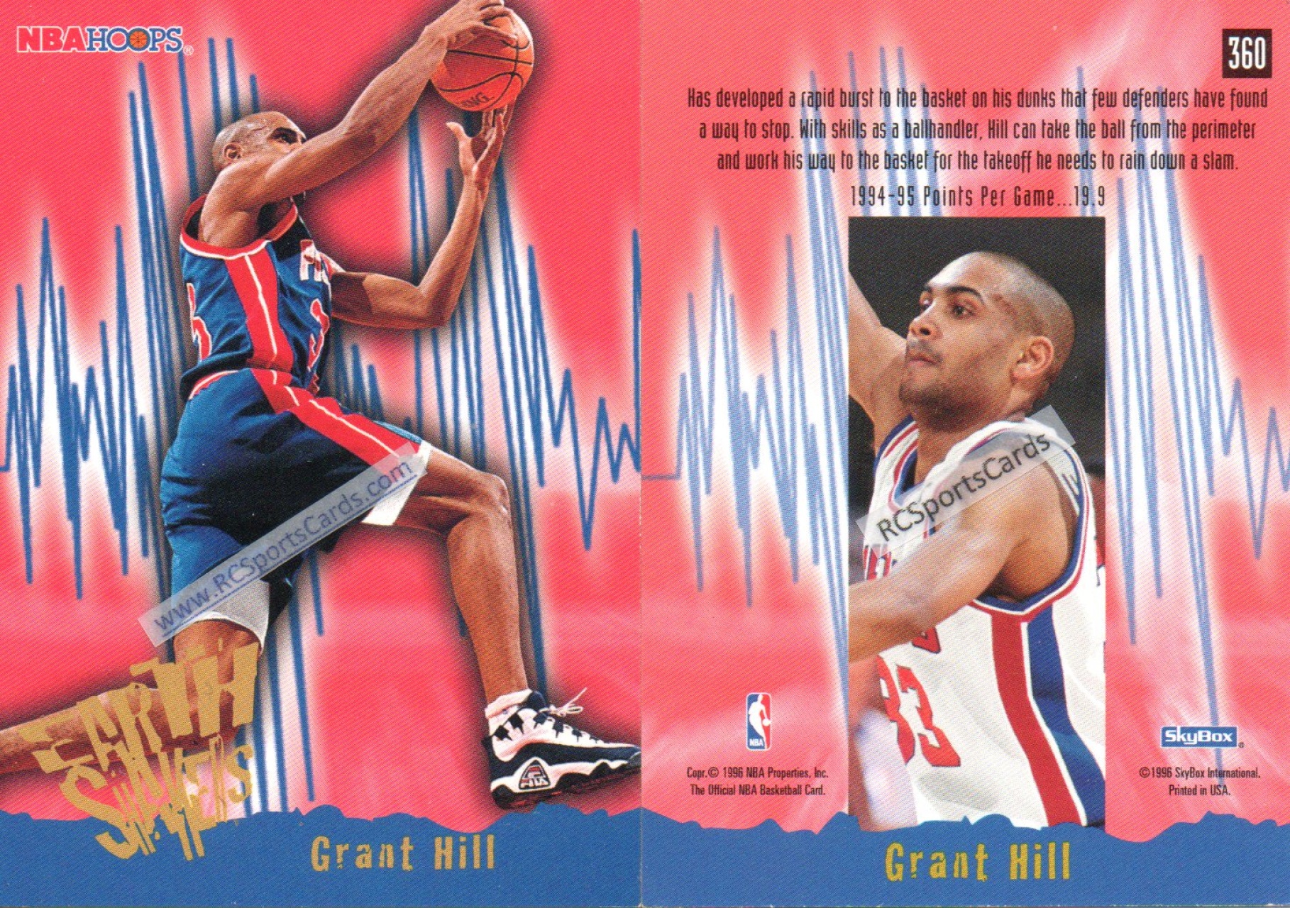 Other, Slam Magazine September 1995 No 7 Grant Hill Nba Detroit Pistons