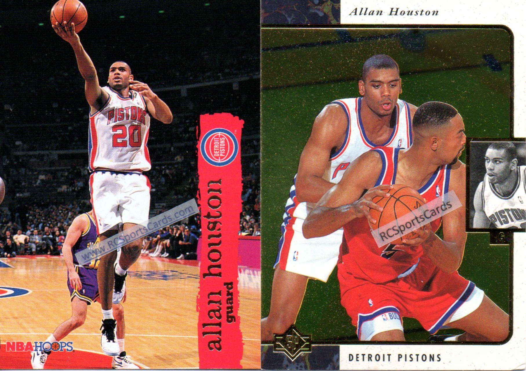  1995-96 Stadium Club Detroit Pistons Team Set with 2