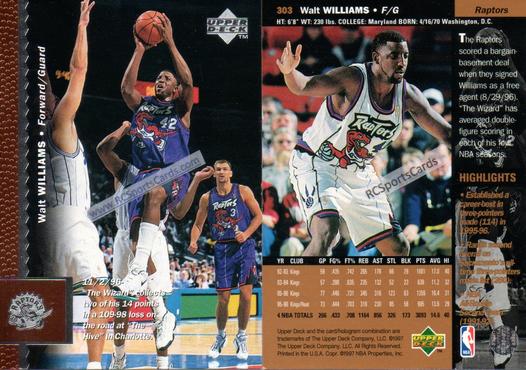Find Your Favorite 1995-1996 Raptors Basketball Cards - Basketball ...