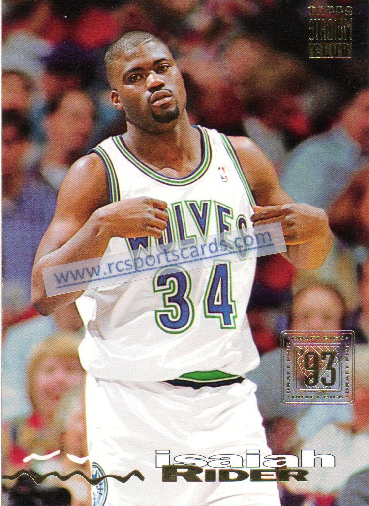 1994-95 Fleer NBA Jam Session Basketball Tall Boy Isaiah Rider #112  Timberwolves