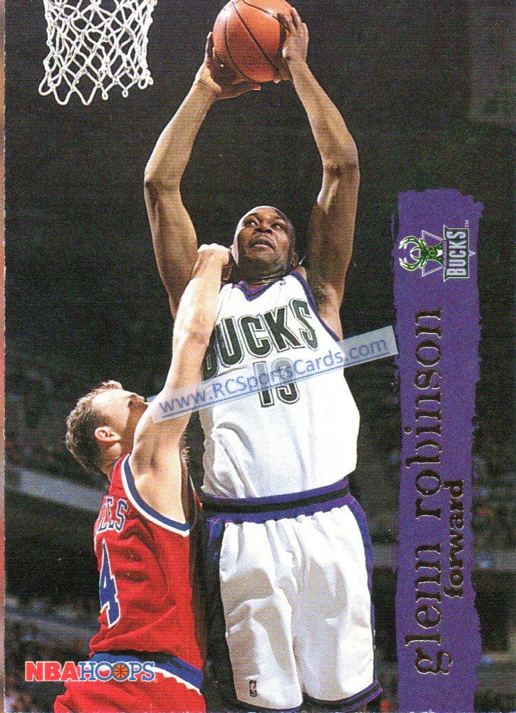 Glenn Robinson 1995-96 Fleer # 105 Milwaukee Bucks Basketball