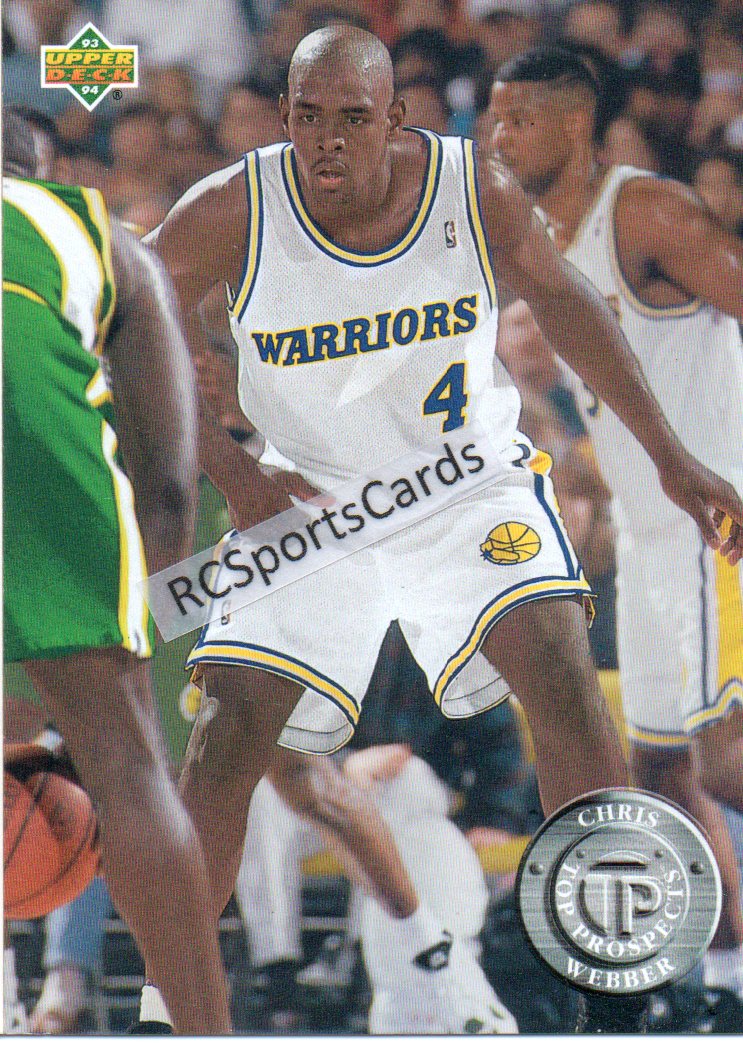  1994 Upper Deck # 1 All-Rookie Team Chris Webber Golden State  Warriors (Basketball Card) NM/MT Warriors Michigan : פריטי אספנות ואמנות