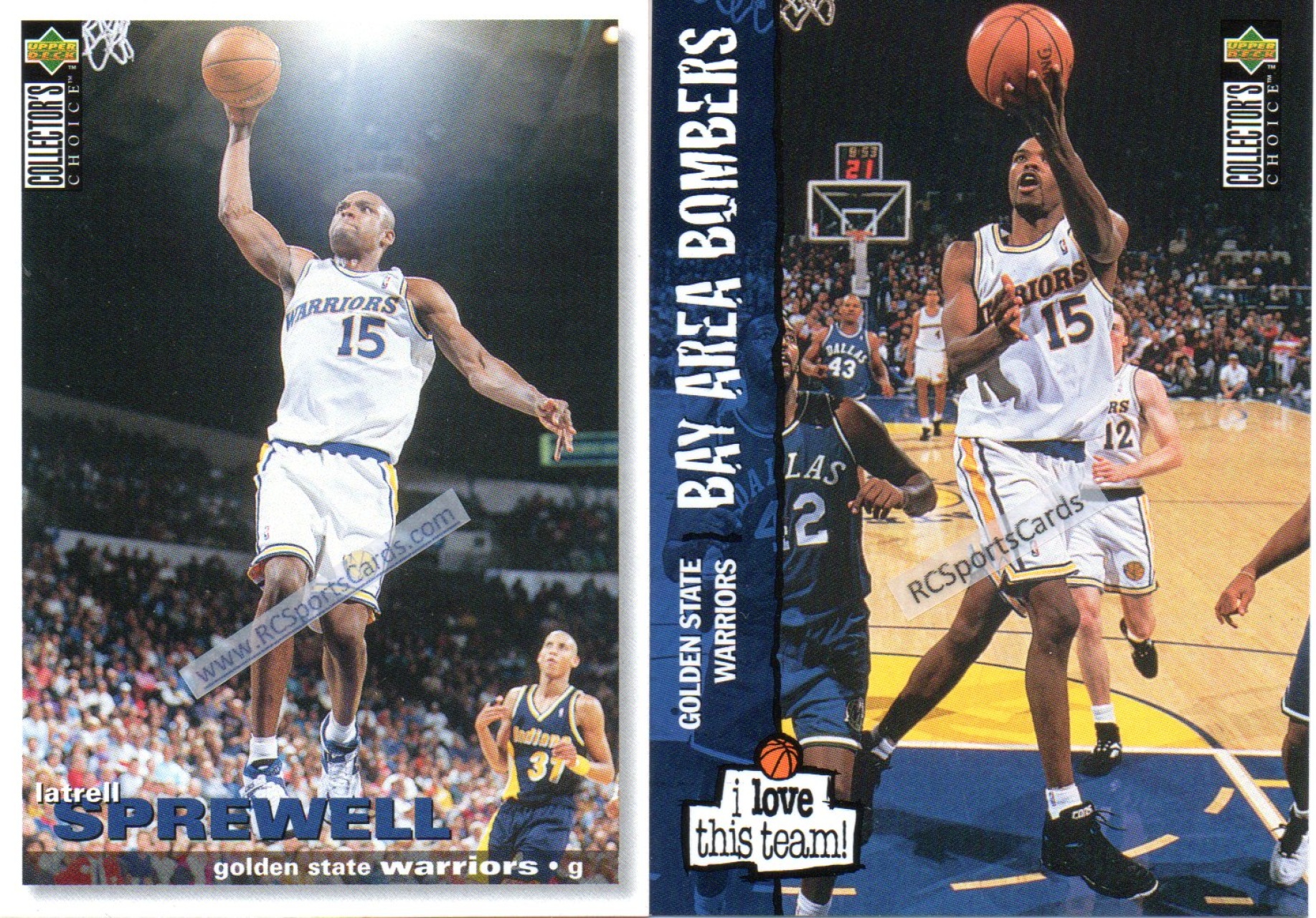  Golden State Warriors Card (6) Basketball Cards