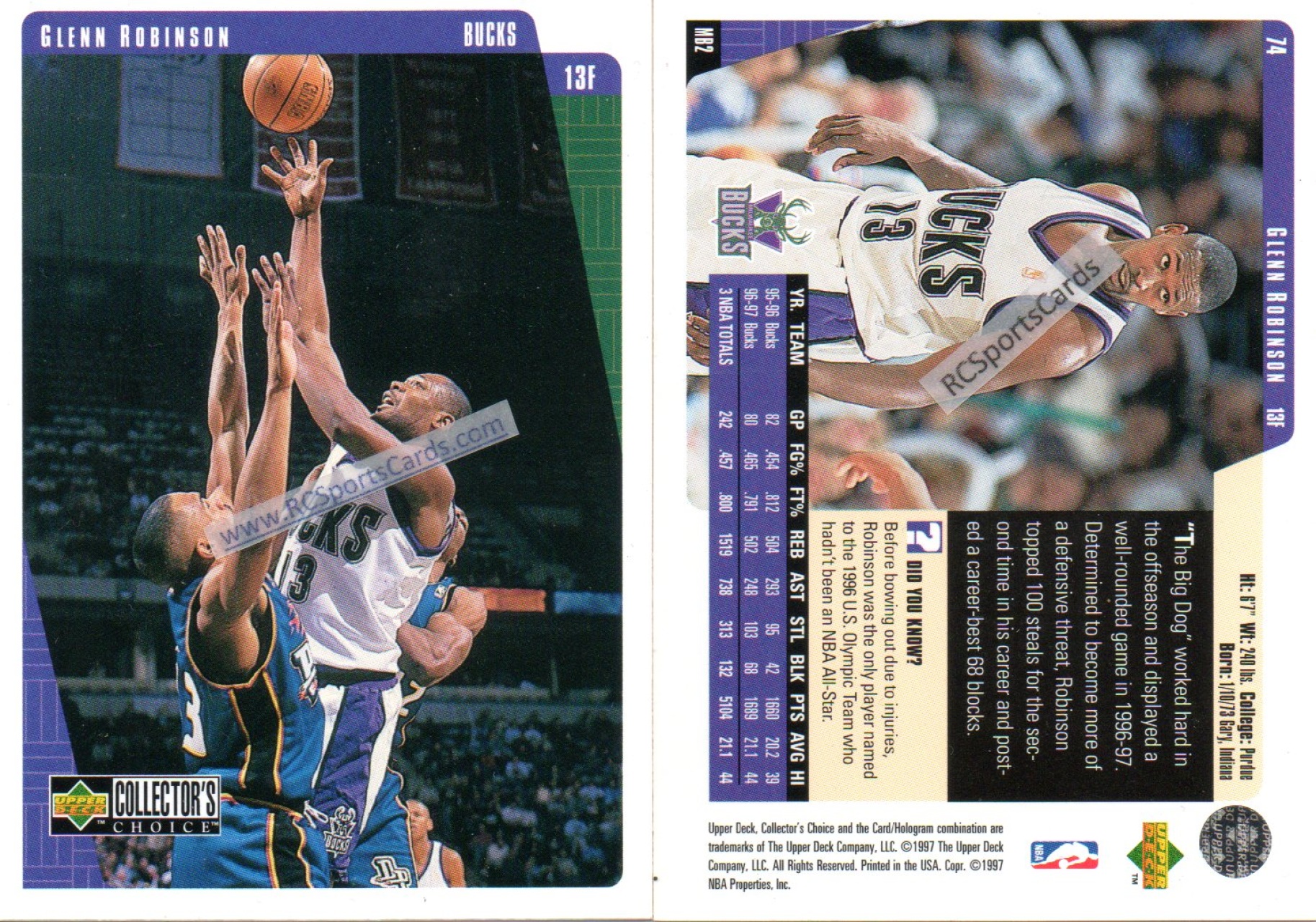  2002-03 Upper Deck MVP Milwaukee Bucks Basketball Team Set with Ray  Allen & Glenn Robinson - 9 Cards : Collectibles & Fine Art