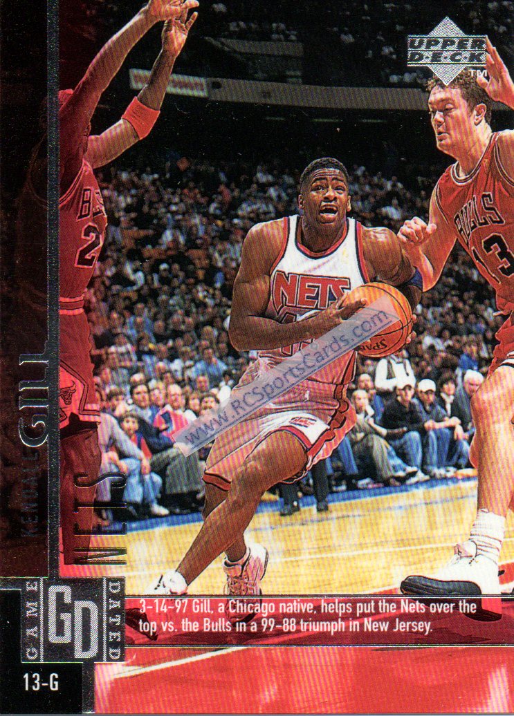  Kendall Gill 1999-00 Finest New Jersey Nets Card #49 : Sports &  Outdoors