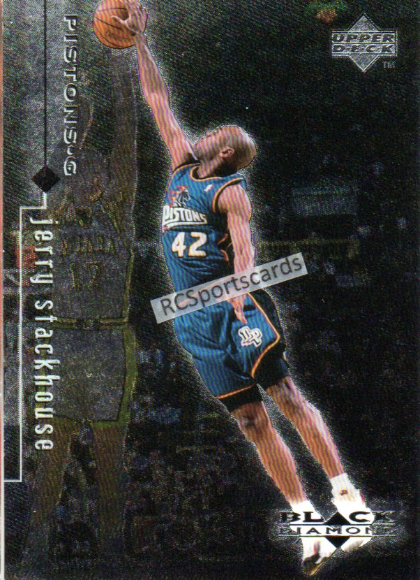  2001-02 Upper Deck Basketball #44 Jerry Stackhouse Detroit  Pistons Official NBA Trading : Collectibles & Fine Art