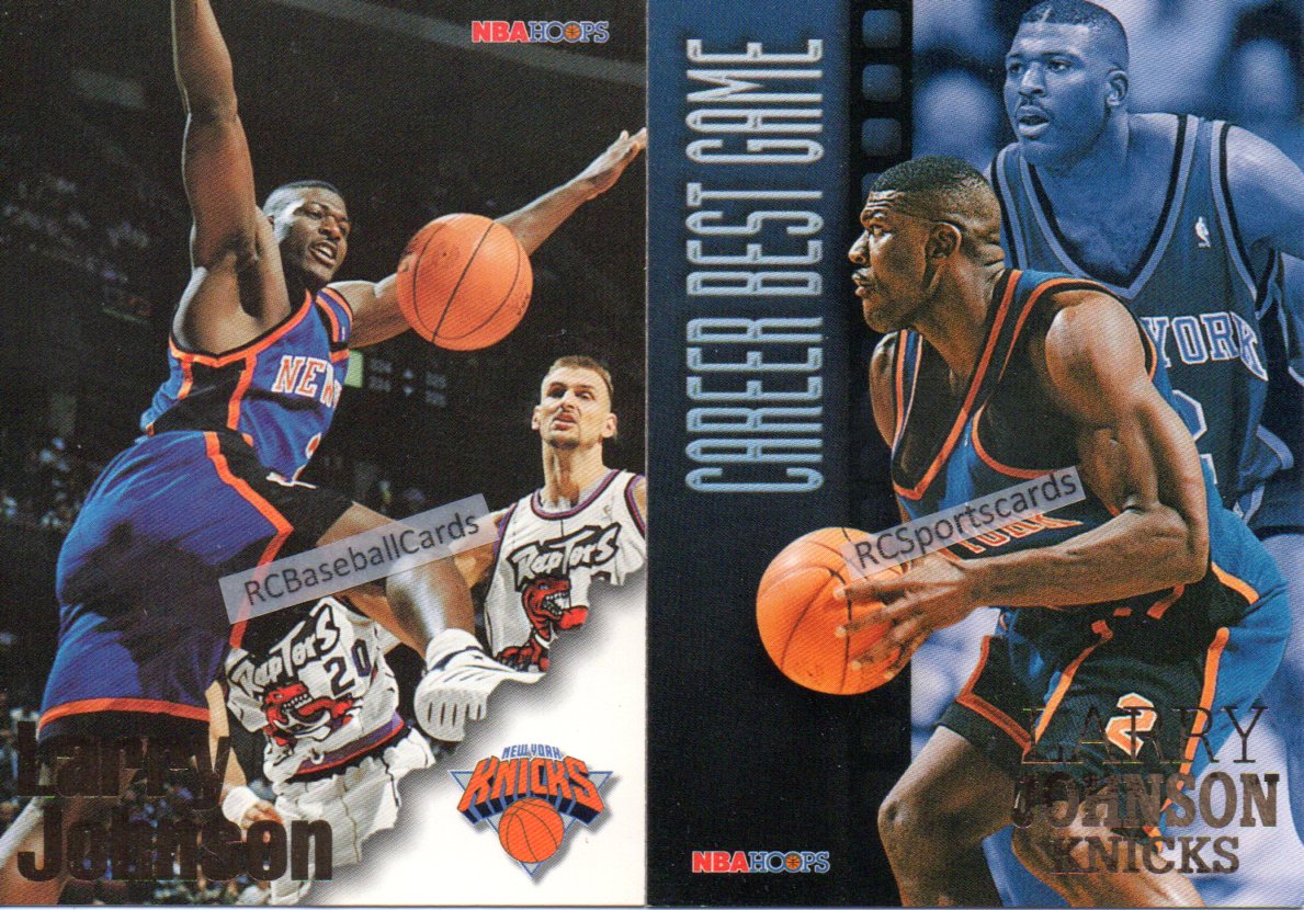 1996-97 Larry Johnson Game Worn New York Knicks Throwback Jersey