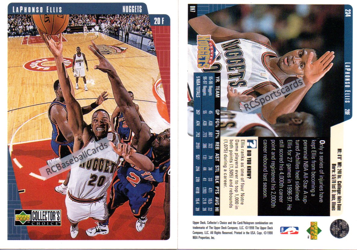 LaPhonso Ellis - Nuggets #141 Topps 1993-94 Basketball Trading Card